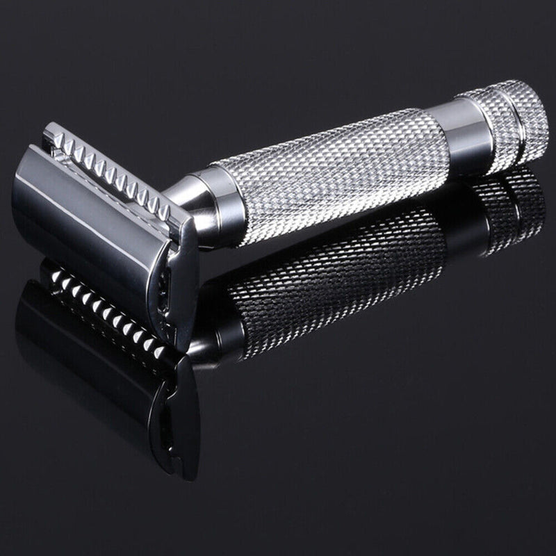 Metal Classic Double Edge Safety Razor w/ Blade Portable Shavers (TL2815) Newly