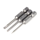 6pcs 50mm 2.0-6.0mm Flat Head Slotted Tip Screwdrivers Bits Newly