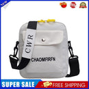 Women Cute Canvas Solid Color Small Crossbody Bag Mobile Phone Bags (White)