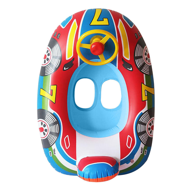 PVC Floating Swimming Rings Cute Inflatable Swim Circle for Kids (Blue) Newly