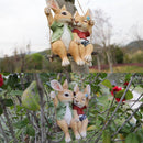 Tree Pendant Garden Decoration Rabbit Statue Household Ornament Swing Rabbit