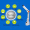 With Radio Outdoor Solar Flashlight Emergency Light LED Flashlight Mobile Power