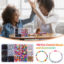 500pcs Mixed Square Alphabet Letter Beads and Round Beads DIY Accessories Newly