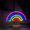 Neon Sign LED Lights Decorative Marquee Signs Light with Base (Rainbow) Newly