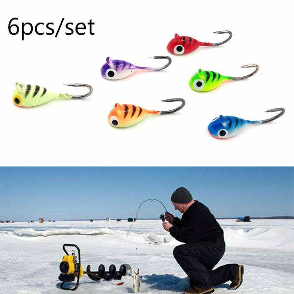 Whale Shaped 2cm 1.6g  Ice Fishing Lure Lead Hard Hook Winter Bait AD-Sharp