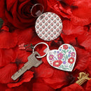 Sublimation Blank Keychain MDF Material Blank Key chain Key Rings Present
