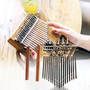 17-Key Kalimba Thumb Piano Steel Key+Wood Bridge+Screws Musical Instrument Part