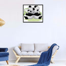 14CT Partial Cross Stitch Back to Back Panda Counted DIY Embroidery Kits