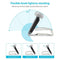 Book Night Reading Light - USB Rechargeable Clip-on Mini LED Lamp (Black)