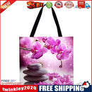 Pink flowers Printed Shoulder Shopping Bag Casual Large Tote Handbag