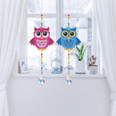 2pcs Crystal Light Catcher Diamond Painting Owl Hanging Decor (GSKY2002)
