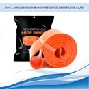 Elastic Resistance Band Exercise Gym Fitness Strength Belt (Orange 83mm)