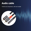 3.5mm Female to 2 RCA Male Audio Cable Adapter for MP3 Player Amplifiers