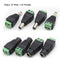 20pcs 10 Male+10 Female DC Power Connector Adapter 2.1x5.5mm Plug for CCTV Newly