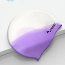 Free Size Swimming Cap Elastic Silicone Pool Bathing Hats Flexible Durable