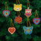 20pcs Greeting Card Pendants Diamond Painting Single Side Sticking Special Shape