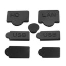 7pcs/Set For Sony PS5 Gaming Console Dust Plugs Anti-Dust Cap Dustproof Cover