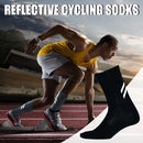 Outdoor Night Riding Running Reflective Lycra Socks Bicycle Fitness Sports So