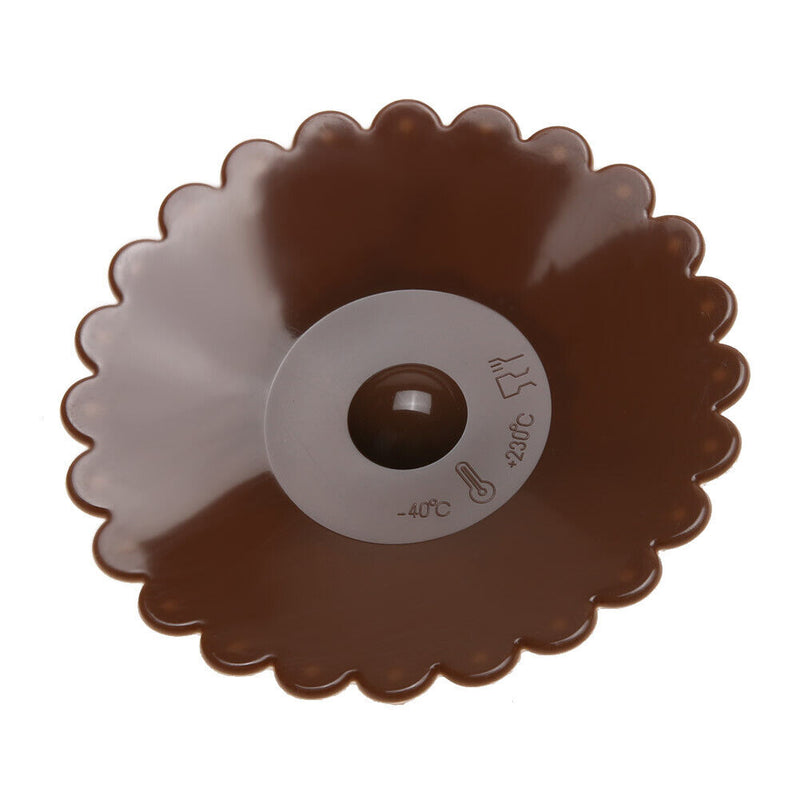 Bowknot Dustproof Reusable Cup Silicone Lid Cup Cover Seal Cover (Coffee)