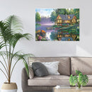 Painting By Numbers Kit DIY Sights Hand Painted Canvas Oil Art Picture Craft