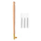 Embroidery Wooden Handle Crochet Hook 3 Needles Sewing Craft (Light Brown) Newly