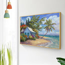 Seaside View 5D DIY Full Round Drill Diamond Painting Mosaic Decor Kits 50x40