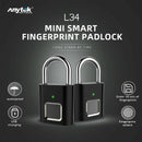 Anytek L34 Smart Fingerprint Padlock USB Rechargeable Door Suitcase Lock