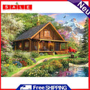 5D DIY Full Drill Diamond Painting Nature House Cross Stitch Embroidery Ornament