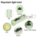 Mini LED EDC Flashlight Fishing Camping Emergency Keychain Lights (Green) Newly