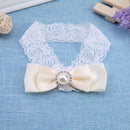 1pc Korean Baby Fashion Girls Photography Bowknot Headband Hair Band(Beige)