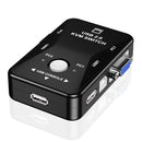 HW1701 2 Ports USB Manual KVM Switch Box 2 in 1 Out 1080P VGA Switcher