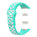 Watch Strap for HUAWEI HONOR Band 6 TPU Bracelet Wristband (Cyan White) Newly