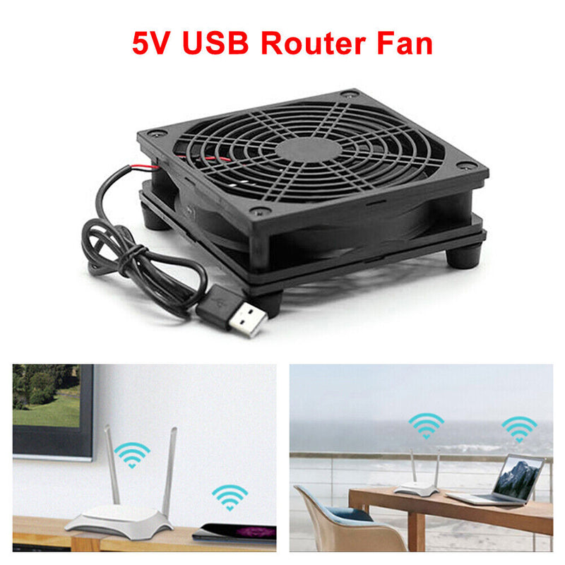 TV Set Top Box Router Cooling Fan USB Heat Dissipation Cooler 1500RPM Radiator