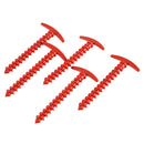 10pcs 14.5cm Camping Tent Ground Peg Nylon Canopy Awning Fixed Nail (Red) Newly