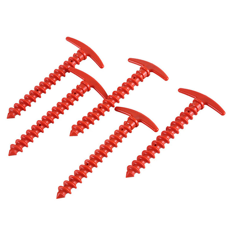 10pcs 14.5cm Camping Tent Ground Peg Nylon Canopy Awning Fixed Nail (Red) Newly