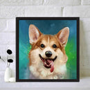 DIY 5D Embroidery Dog Animal Diamond Painting Cross Stitch Home Decoration Gift
