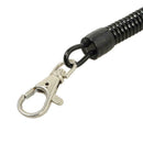 Black Metal Key Chain Retractable Clip Ring Keyring Stretchy Coil HOT C2S0