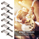 6PCS Roller Bridge Tremolo Saddles for Strat Stratocaster Tele Electric Guitar