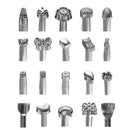 20pcs Manual Leather Craft Stamping Carving Embossing Beveler Stamping Tools .