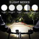 LED Headlight Super Bright 5000 Lumen Flashlight Bike Light Bicycle Lights