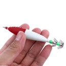 5pcs Hard Luminous Squid Jig Hooks Double-Layer Artificial Fishing Jig Hook Bait