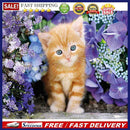 5D DIY Full Drill Diamond Painting Lovely Cat Cross Stitch Embroidery Rhine