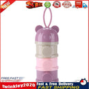 Portable Baby Food Storage Box Bear Shape Milk Powder Container (Purple) Newly