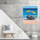 Beach Lounger Oil Paint By Numbers Kit DIY Home Decoration Gift Wall Art Picture