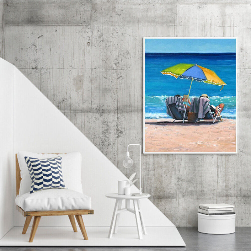Beach Lounger Oil Paint By Numbers Kit DIY Home Decoration Gift Wall Art Picture