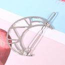 Hair Clips, Womens, Girls, Cute, Hollow, Moon, Hair Clips, Metal