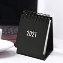 Mini Desk Calendar 2021, 12 Months Flip Table Schedule Planner (Black)