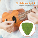 Musical Instrument Ukulele Plectrum Fingerpicks 4mm Thickness Felt Soft Pic