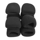 UN3F 10Pcs Black Microphone Grill Foam Cover Audio Mic Shield Sponge