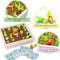 Montessori Toys for Toddlers Carrot Harvest Shaped & Size Matching Game_